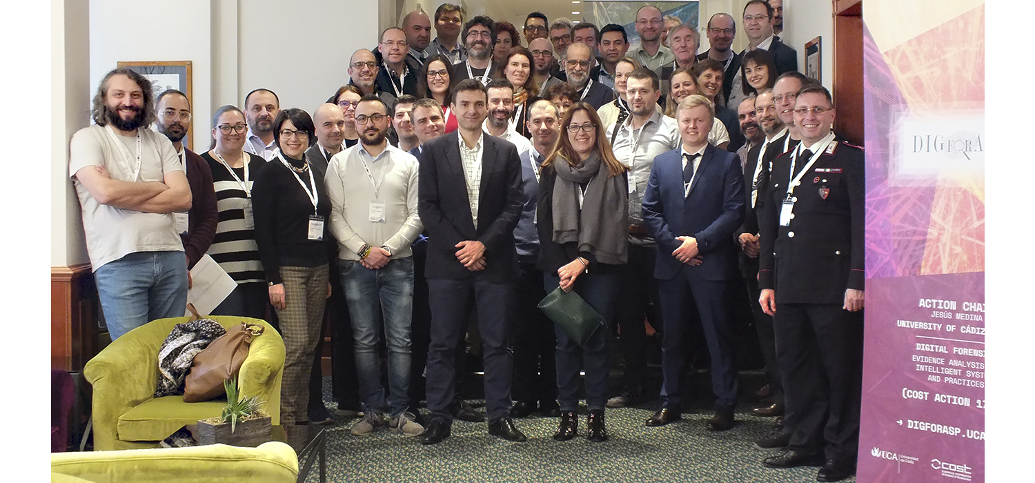 La red europea COST DIGital FORensics liderada por la UCA presenta sus últimos avances en Roma