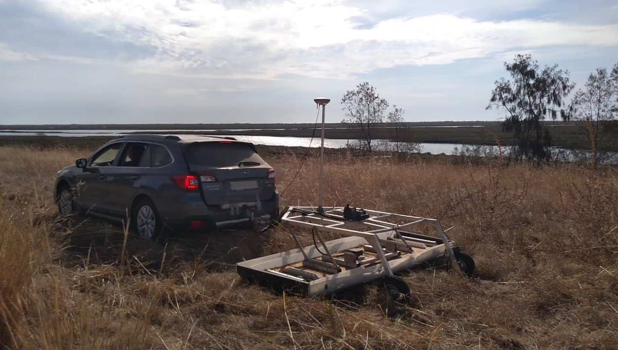Investigadores de la UCA buscan restos del yacimiento romano de Balsa en Portugal con georradar 3D