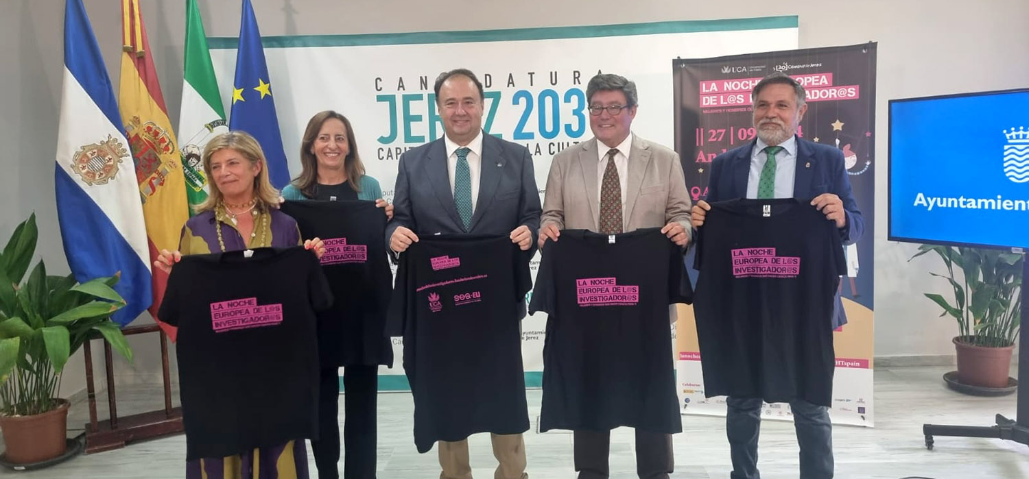 Más de 540 investigadores celebrarán el 27 en la Alameda Vieja de Jerez una nueva edición de la Noche Europea de los Investigadores