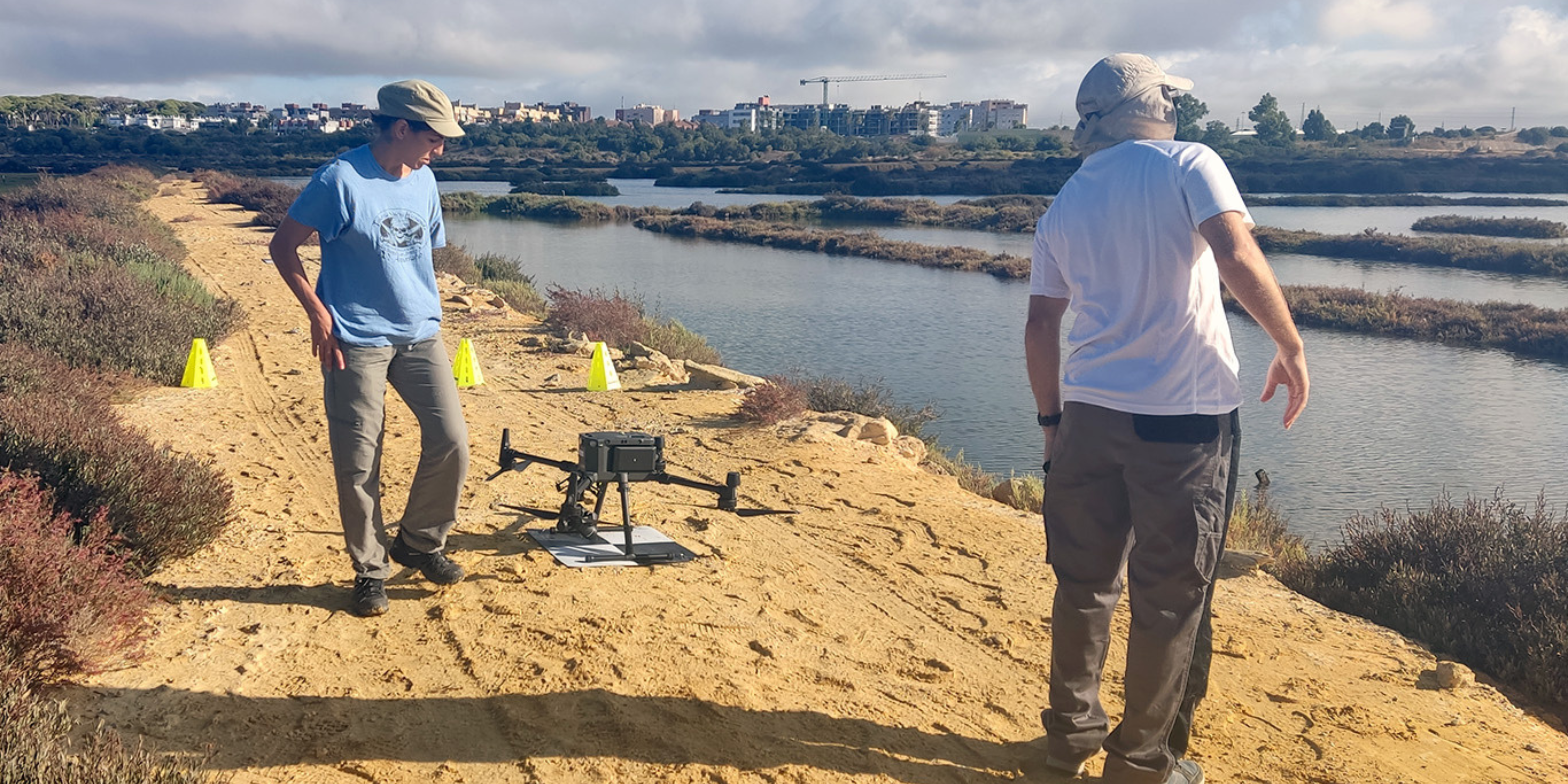 La UCA desarrolla una tecnología pionera con drones para cartografiar la vegetación de marismas