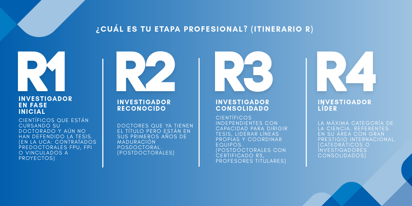 ¿Cuál es tu etapa profesional? (itinerario r)